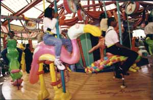 A picture of the carousel
